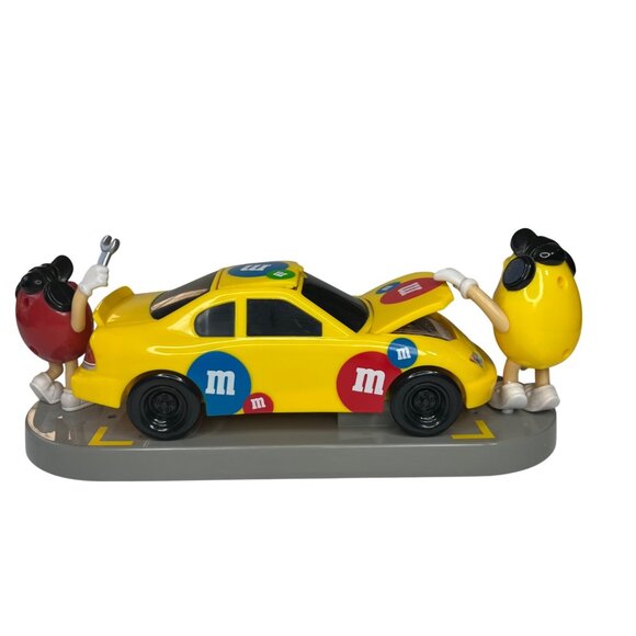 M&Ms Under The Hood Racing Team Toy Car Candy Dispenser Yellow Red - Picture 2 of 8